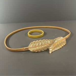 Vintage, stretch Belt and Bracelet